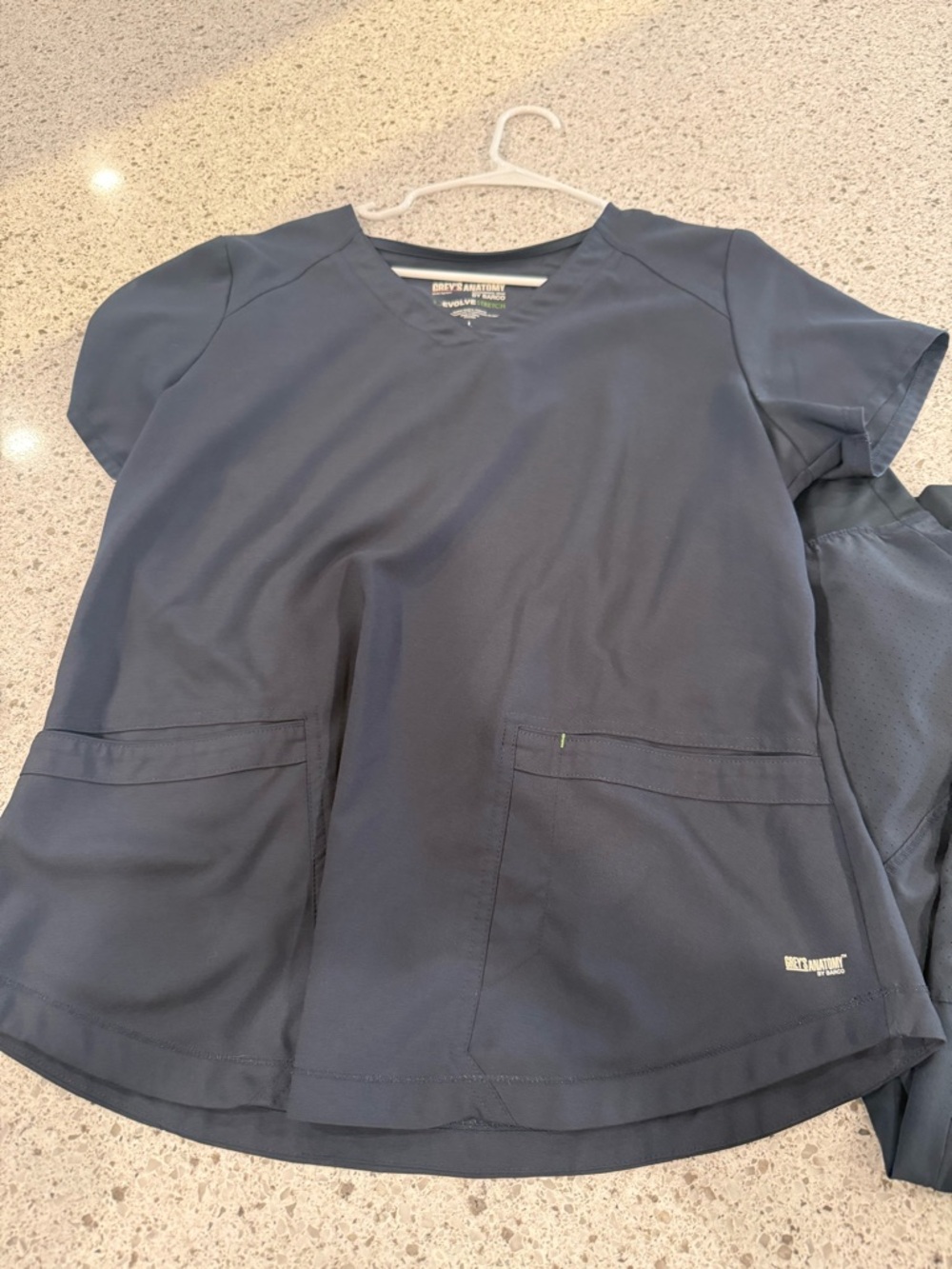 Grey's Anatomy steel gray Scrub set